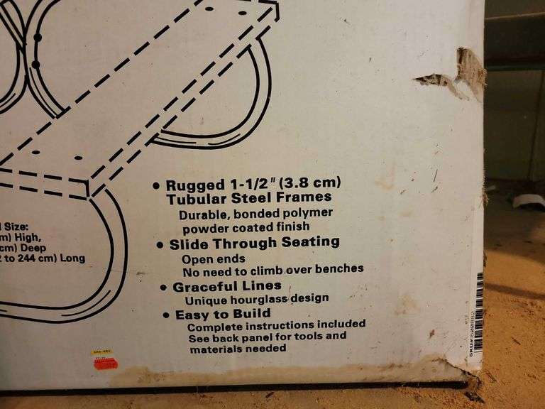 Picnic Table Hardware, new the box Sherwood Auctions