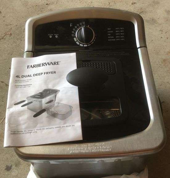 Faberware 4L Dual Deep Fryer Sherwood Auctions
