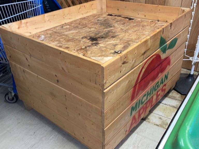 Michigan Apple Bin 32” x 40” x 47” Sherwood Auctions