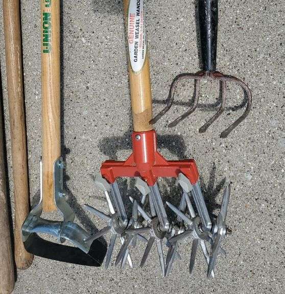 Craftsman 20" Hedge Trimmer, Garden Weasel, Rakes + Hoe Sherwood Auctions