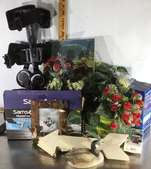 Leg Braces, Duck Decor, Artificial Flowers, Heated Ice Scraper, BP