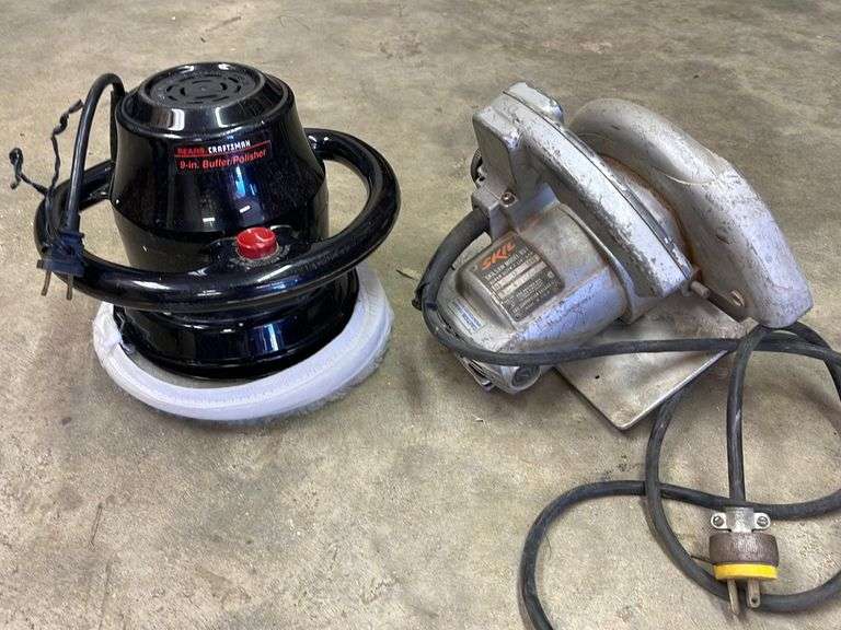 Sears Craftsman 9” Buffer/Polisher & SkilSaw 7 1/4” Saw Sherwood Auctions