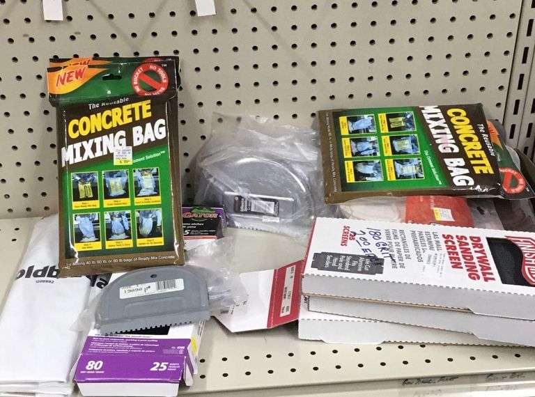 Grout Bags Drywall Screen Spreaders and Mixing Bags Sherwood Auctions