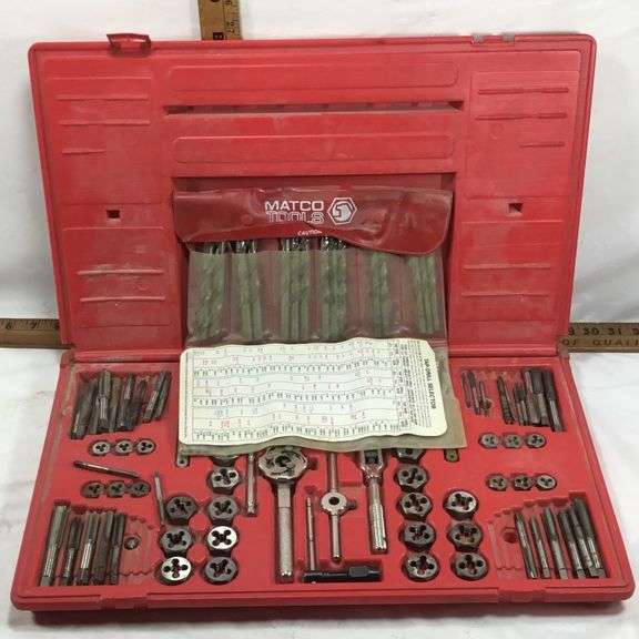Matco Tap and Die Threading Set Sherwood Auctions