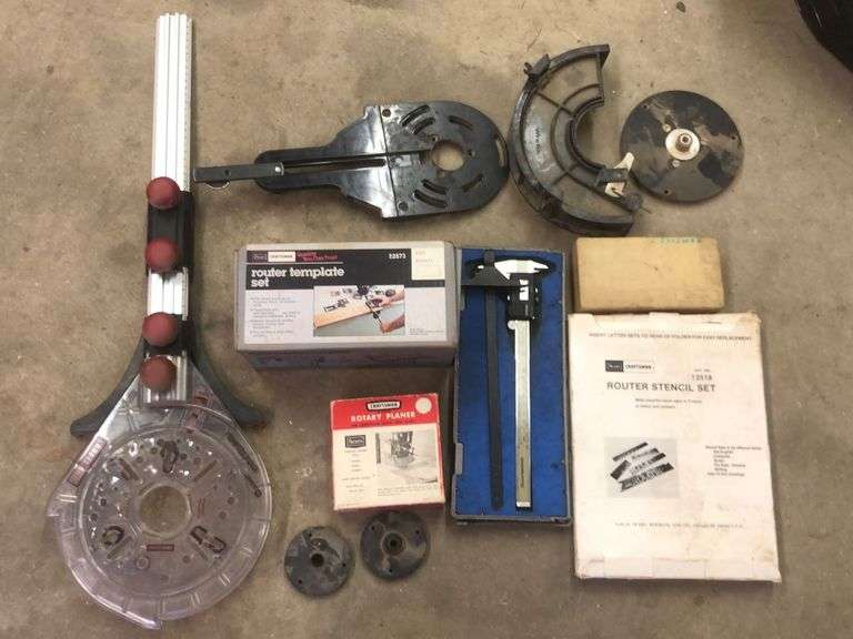 Router Template Set, Rotary Planer, Router Stencil Set Sherwood Auctions