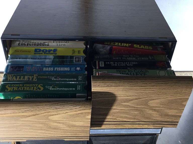VHS Tape Storage Containers with VHS Tapes Sherwood Auctions