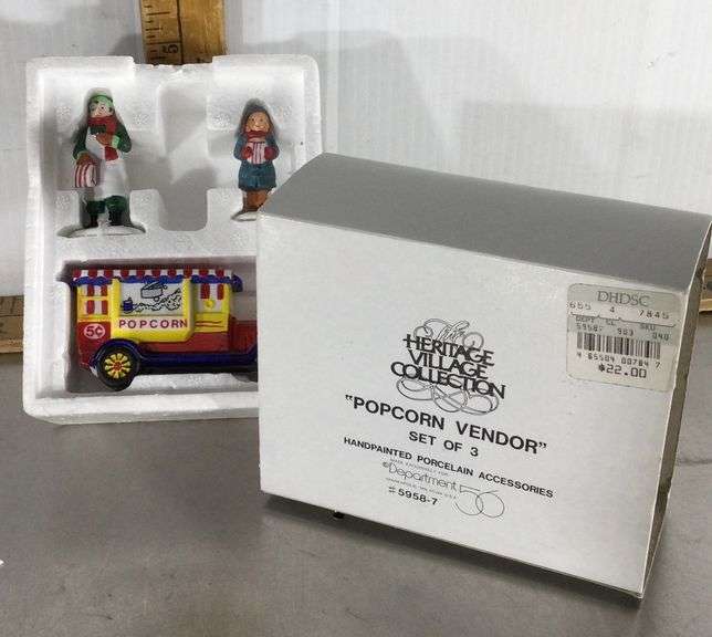 The Heritage Village Collection “Popcorn Vendor” Sherwood Auctions