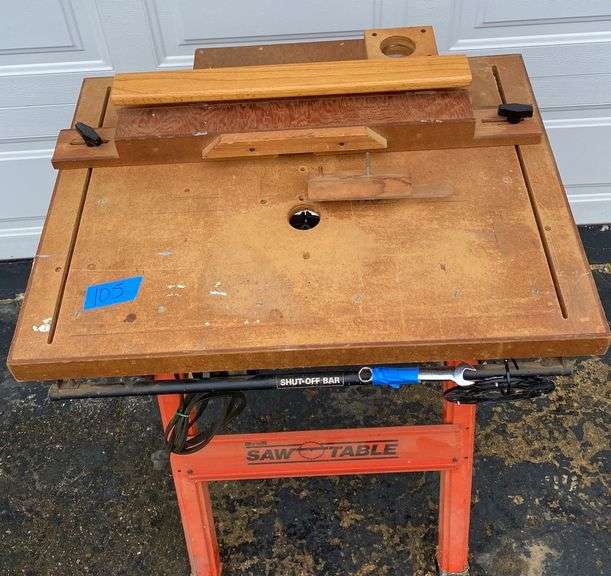 Hirsh Saw Table w/ Sears Craftsman 1 1/2 hp Router Sherwood Auctions