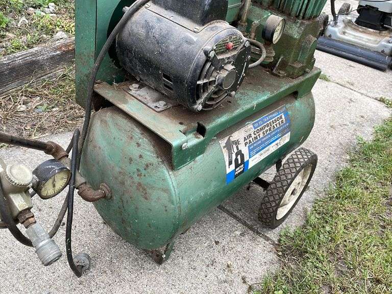 Sears Air Compressor Paint Sprayer Sherwood Auctions
