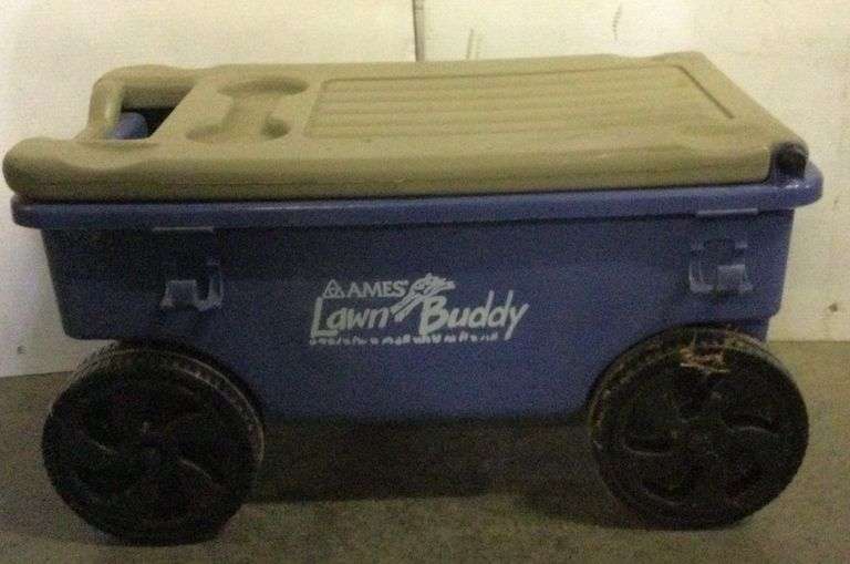 Ames Lawn Buddy Cart with Contents (13” tall & 25” long) Sherwood