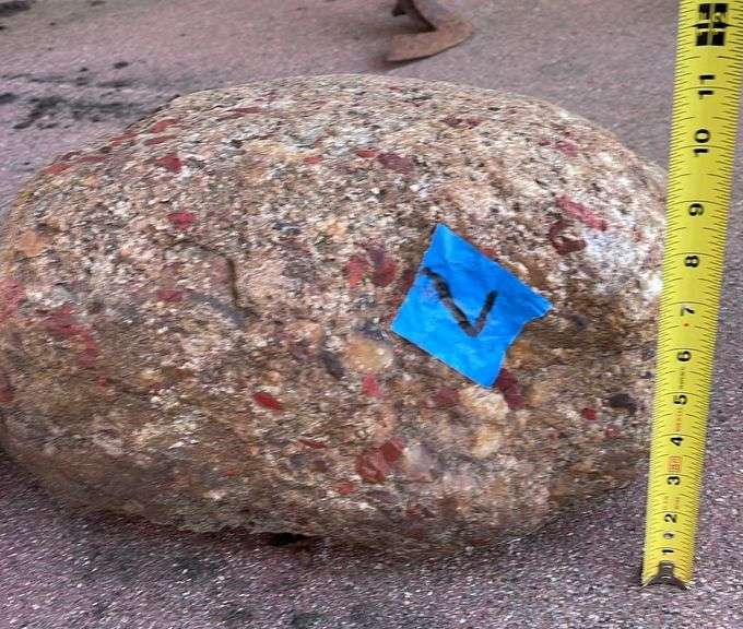 Large Pudding Stone 14”x13”x8” Sherwood Auctions