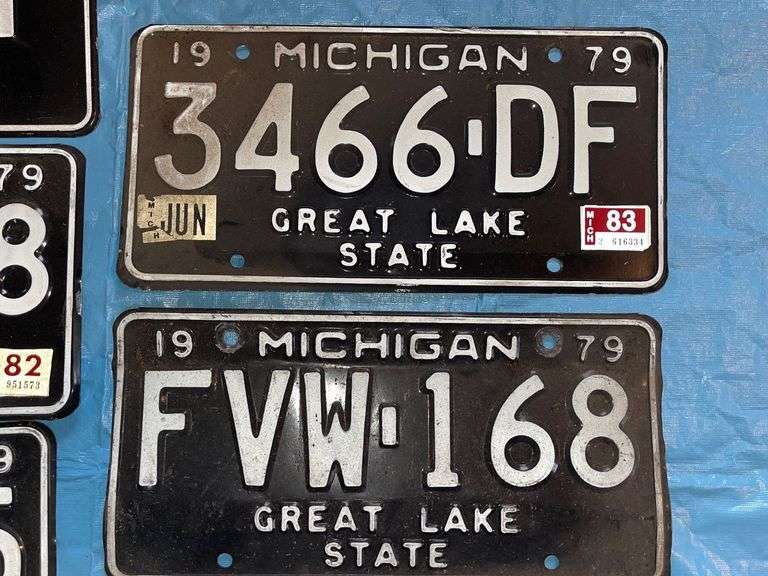 1979 Michigan License Plates Sherwood Auctions