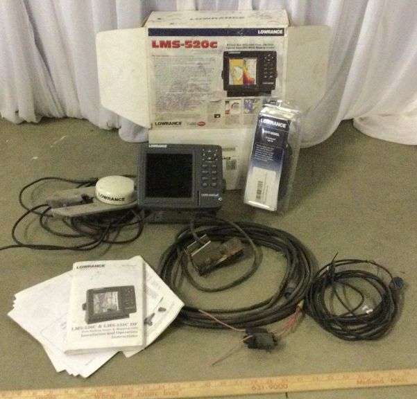 LOWRANCE LMS520C Fish Finding Sonar and Mapping GPS Sherwood Auctions