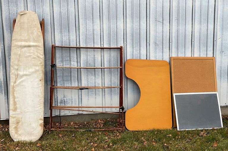 Ironing Board, Drying Rack, Desk Top, Cork Board + Chalkboard