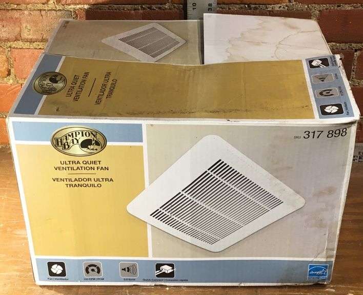 Hampton Bay Ultra Quiet Ventilation Fan New In Box Sherwood Auctions
