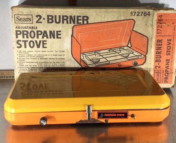 SEARS 2Burner Propane Stove Sherwood Auctions