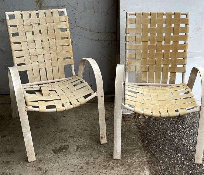 Woven Lawn chairs (2) Sherwood Auctions