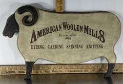 American Woolen Mills Sign - Sherwood Auctions