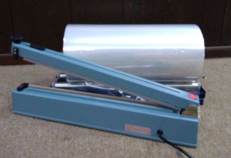 UlinePoly Tubing Impulse Sealer w/ Roll of Plastic Wrapping Sherwood