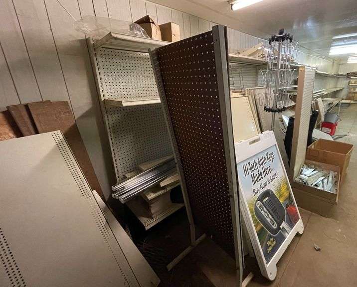 Approx. 46 Feet of Shelving Units, Extra Shelving Supplies, 6’x3’ Shelf