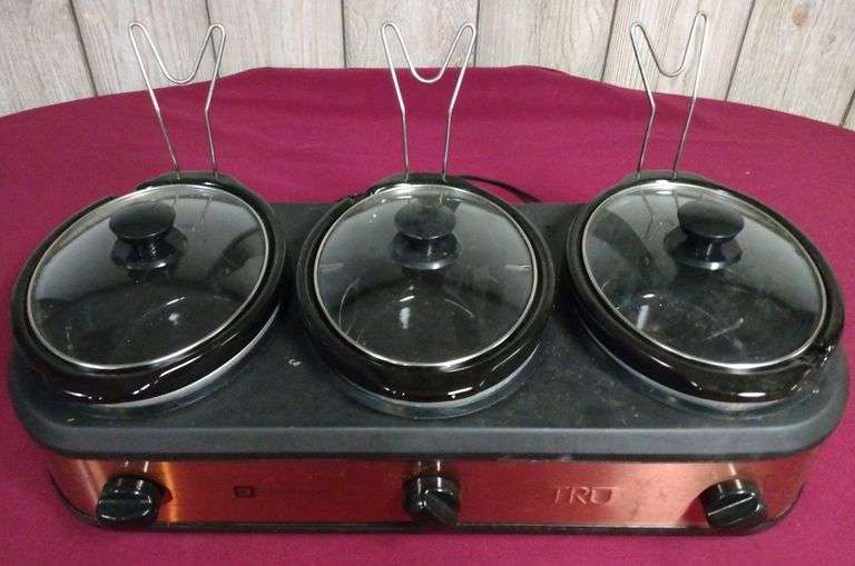 Tru Trio 2.5 Quart Slow Cooker Buffet Server Sherwood Auctions