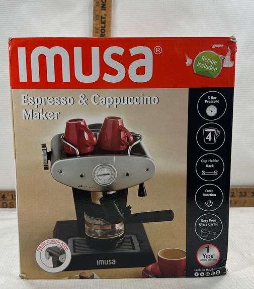 Imusa Espresso & Cappuccino Maker New Sherwood Auctions