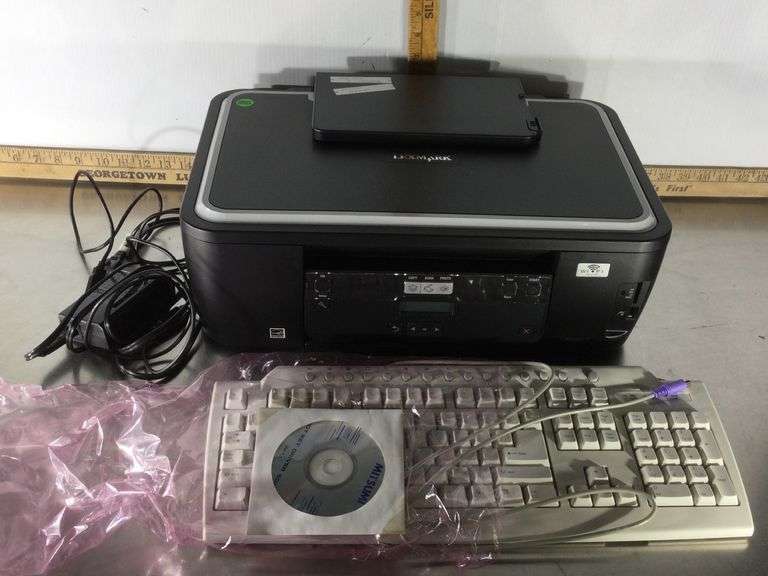 Never Used Printer and Scanner and Keyboard Sherwood Auctions