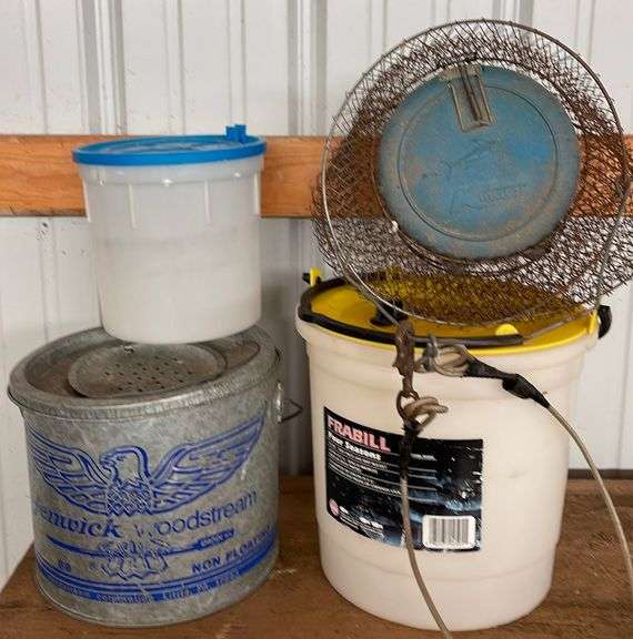 Galvanized Minnow Pail, Live Bait Buckets & Kmart Live Well Sherwood