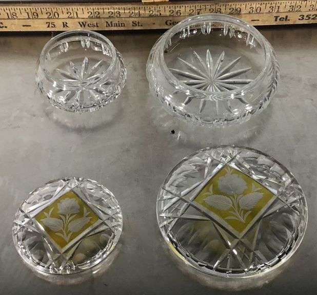 Cut Glass Bowls With Lids Sherwood Auctions