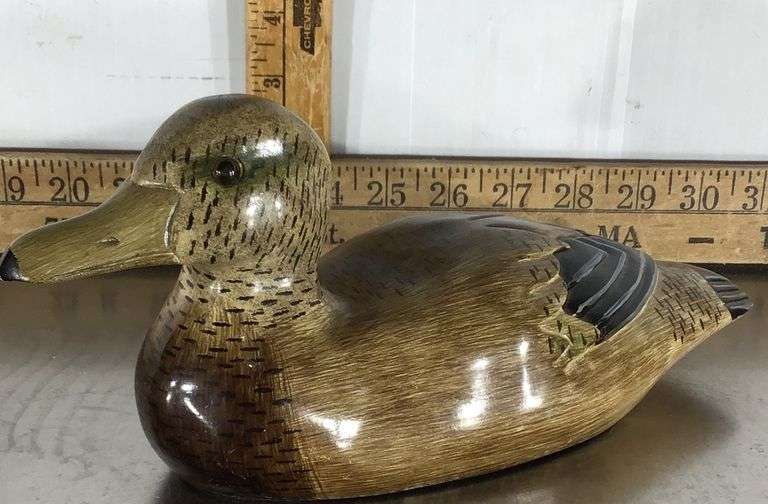 Wooden Duck Decoy Sherwood Auctions