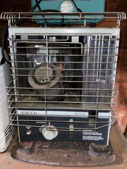 Enamel Antique Sears Roebuck Kenmore Oil Space Heater, Arwin Space Heater u0026  Robeson Space Heater - Sherwood Auctions
