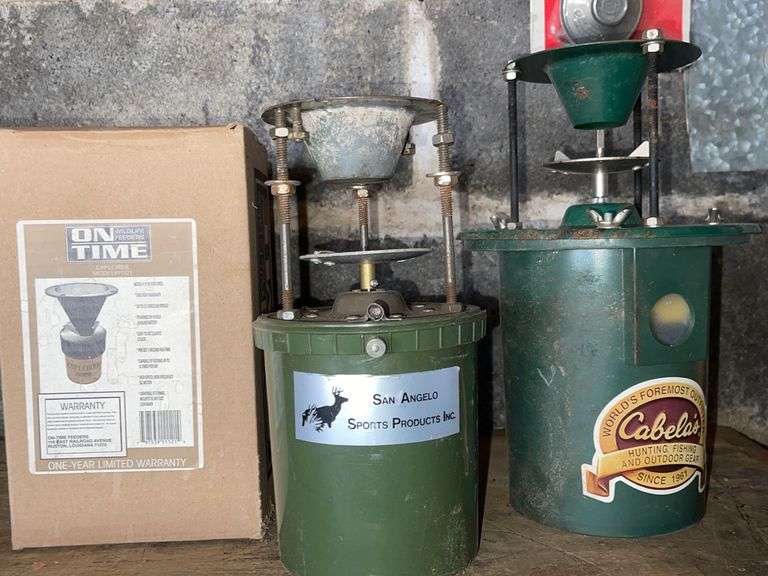 Cabela’s and Sam Angelo Sports Products Game Feeders w/ On Time Feeder