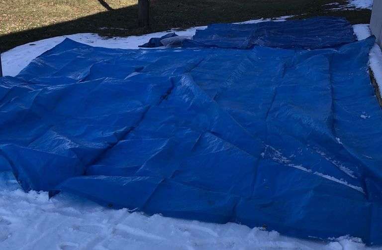 Two Large Tarps + Two Small Tarps Sherwood Auctions