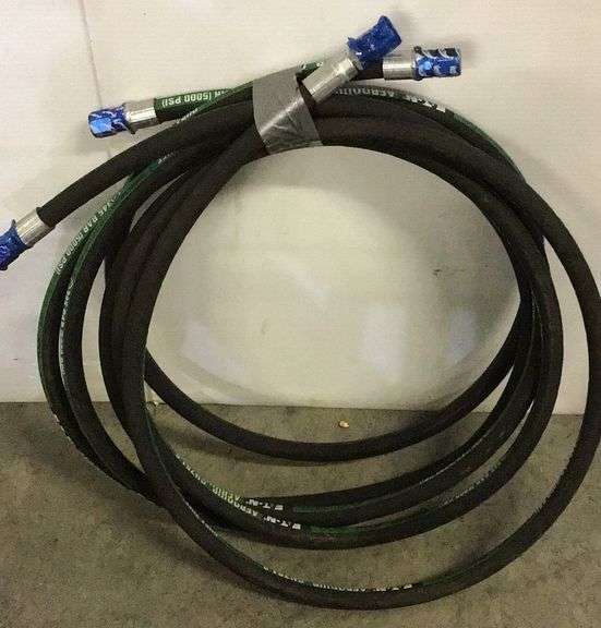 QTY 2 1/2" Hydraulic Hose 15’ Each Sherwood Auctions