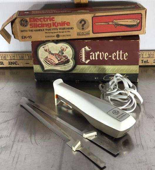 CarveEtte and General Electric Electric Slicing Knife! Sherwood Auctions