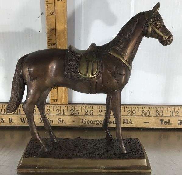 Metal Table Top Horse Statue Sherwood Auctions