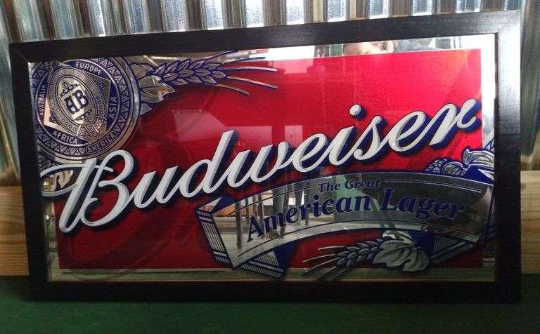 Budweiser "The Great American Lager" 21"x15" - Sherwood Auctions