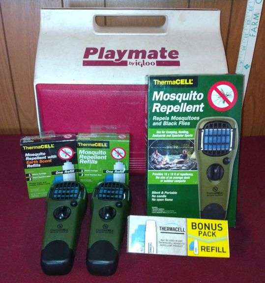 ThermaCell Mosquito Repellants w/ Refills + Playmate Cooler Sherwood