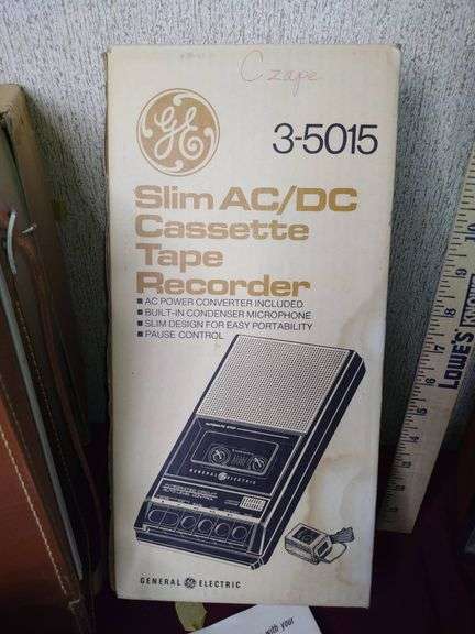 Polaroid Land Camera Model J66, GE Slice AC/DC Cassette Tape Recorder ...