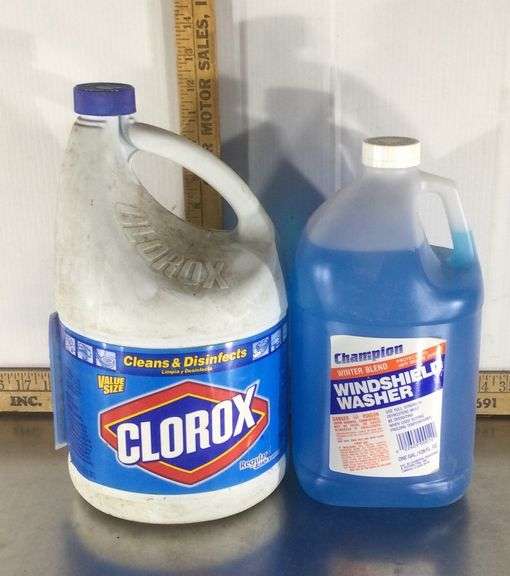 NEW Windshield Washer Fluid and 3/4 Clorox Bleach Sherwood Auctions