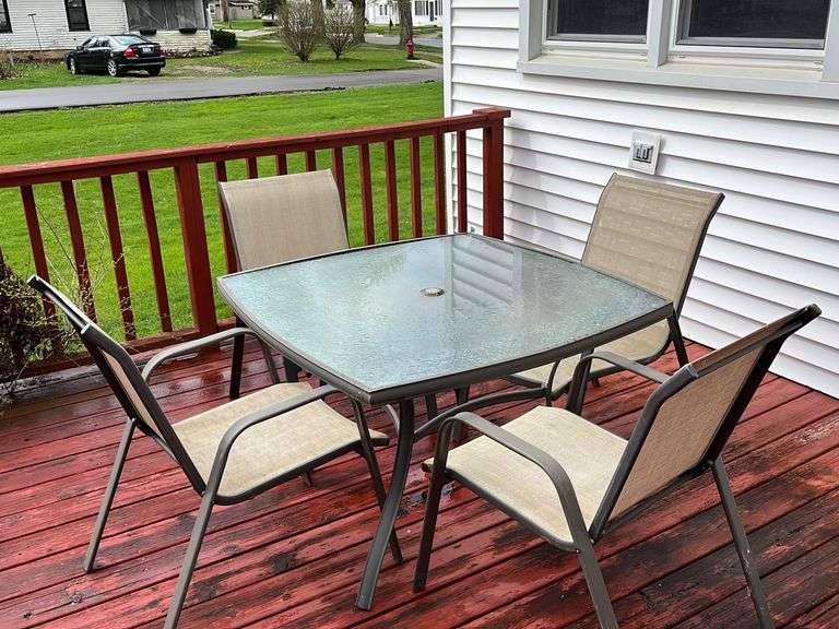 Patio Table and Chairs Sherwood Auctions