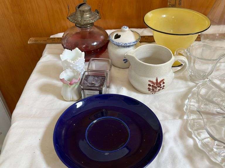 Plates, Serving Dish Ware, Candles Sherwood Auctions