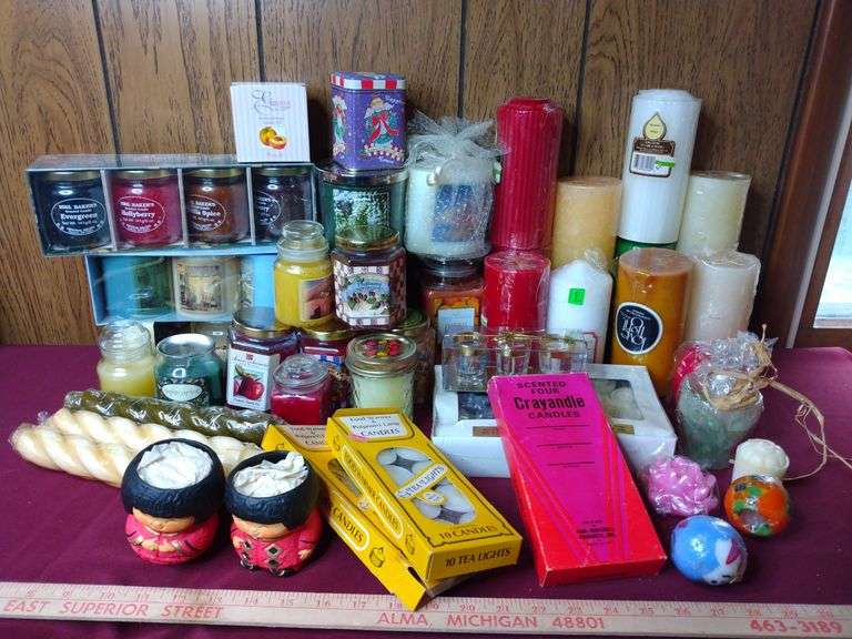 Great Assortment of Candles Sherwood Auctions