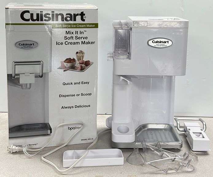 Cuisinart Soft Serve Ice Cream Maker Sherwood Auctions