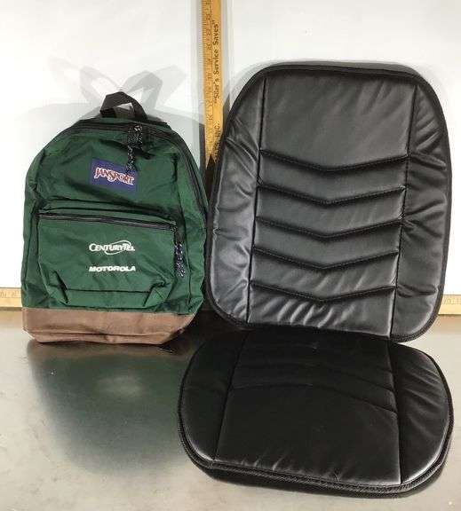 Car Seat Cushion and Green JanSport Backpack Sherwood Auctions