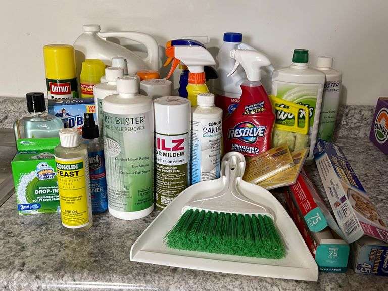 Cleaning Supplies, Parchment & Wax Paper + Kilz Mold & Mildew Spray