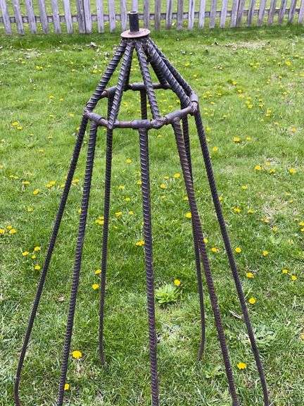 53” tall Rebar Adjustable Christmas Trees Made by Columbus Tree in