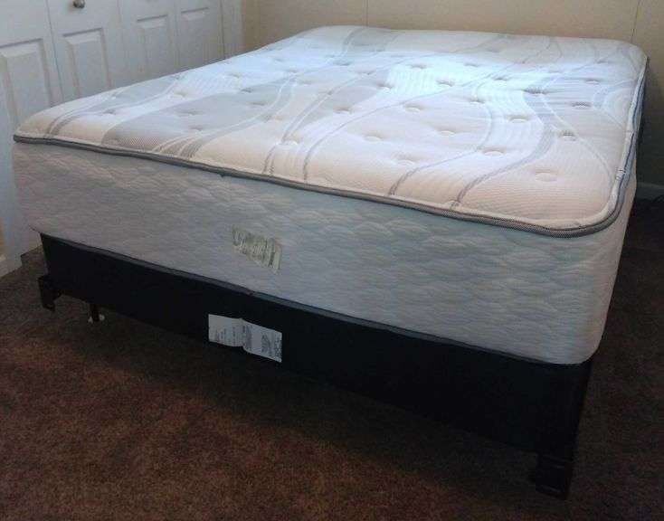 Full Size Bed Frame, Mattress + Box Spring Sherwood Auctions