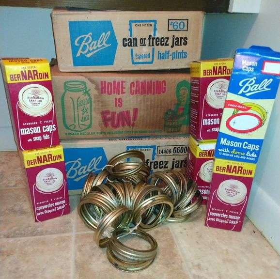 Ball Canning Jars + Lids Sherwood Auctions