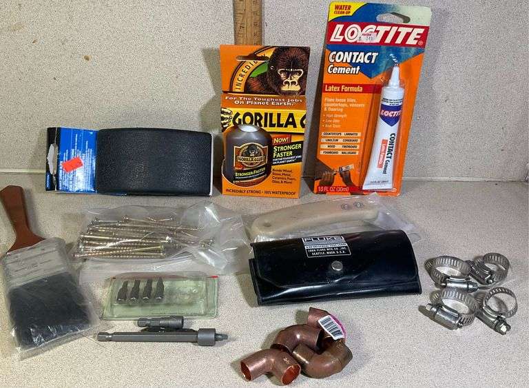 Gorilla Glue, Loctite, Sanding Block, Laminate Cutter, A80 Fluke